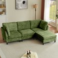 thumbnail image 4 of Jarenie Comfortable 4-Seat Convertible Sectional Sofas with Storage, Ideal for Small Space Apartments, 4 of 8