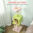 thumbnail image 4 of PawHut 48" Flower Cat Tree, Cat Tower for Indoor Cats with Flower Perch, 4 of 10