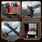 Technic RC Excavator Building Blocks Set 22014, Power Shovel Vehicle Model Kit, APP & Remote Control Construction Toy