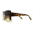 thumbnail image 3 of Womens Mod Luxury Squared Chic Plastic Fashion Sunglasses Tortoise Brown, 3 of 4