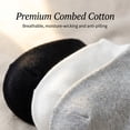 thumbnail image 5 of 10Pairs Unisex Cotton Quarter Crew Socks, One Size Thin Ribbed Mini Ankle Socks for Men Women Athletic Daily Wear, Black White Gray Assorted Colors, 5 of 7