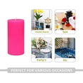 thumbnail image 5 of 6 Inch Hot Pink Pillar Candle, 5 of 5