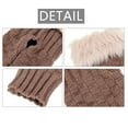 thumbnail image 3 of 1 Pair Fashionable Hands Protection Autumn Winter Girls Gloves, 3 of 5