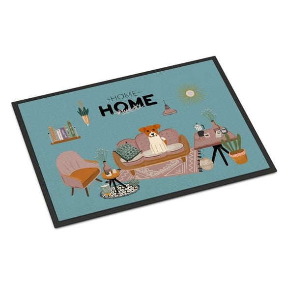 Carolines Treasures CK7953MAT 18 x 27 in. Jack Russell Terrier Sweet Home Indoor or Outdoor Mat