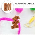 thumbnail image 3 of WRITWAA 50 Pieces Brown Tags for Crochet and Sewing Accessories, Handmade Item Labels with Easy Sew Holes, 3 of 8