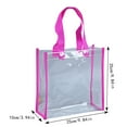thumbnail image 3 of Clear Tote Bag for Women Fashion Beach Bag Shoulder Handbag For Shopping Gym Travel, Flexible Lunch Bag Transparent, 3 of 3