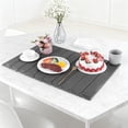 thumbnail image 6 of Yucurem Large Foldable Stone Dish Drying Mat, 24.8" x 15.75" Quick-Dry Diatomaceous Non-Slip PU Pad for Kitchen Counter Dishes Cups (Dark Gray), 6 of 8