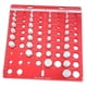 thumbnail image 3 of Comprobador de Roscas de Pernos y Tuercas de 34 Orificios, Comprobador de Roscas, TamañO de Perno e Identificador de Calibre de Rosca, Regla con Pulgadas y CentíMetros, 3 of 5