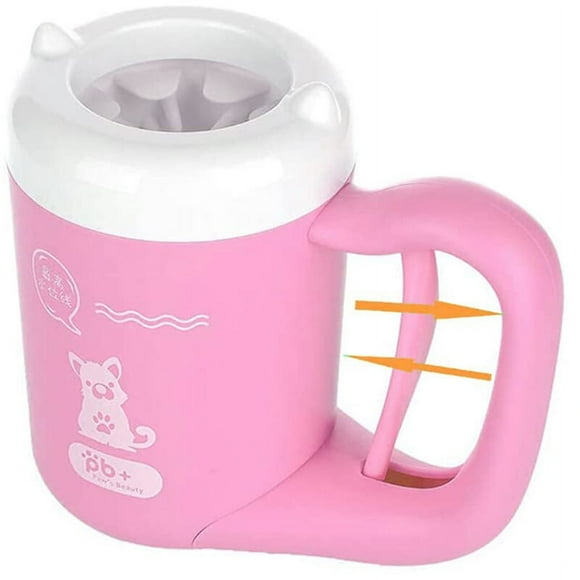 Dog Paw Cleaner Cup Muddy Paw Cleaner for Small Dogs Cats Portable Foot Washer Semi-Automatic Pet Paw Cleaner