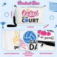 thumbnail image 2 of Set de bolsas cosméticas R HORSE, 9 piezas, diseño de voleibol de lona, 2 of 7