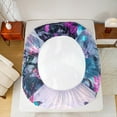 thumbnail image 5 of Feelyou Black Dragon Full Size Sheets for Kids, Dreamy Gemstone Lotus Floral Bed Sheets, Western Ancient Animal Sheet Sets, 5 of 7