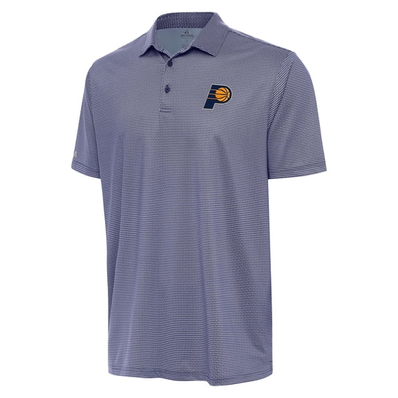 Men's Antigua Navy/White Indiana Pacers Rings Polo