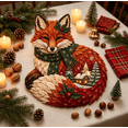 thumbnail image 6 of 1 PCS Christmas Woodland Wildlife DIY Patchwork Kit, 2026 New Beginner Friendly Layered Fabric Craft Set, Complete Pre-Cut Supplies,Christmas Home Decor, Unique Holiday Gift(Christmas Fox), 6 of 6