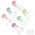 thumbnail image 3 of Medusas artificiales para acuario, medusas de simulación brillantes de silicona para decoraciones de peceras, 3 of 5