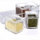 thumbnail image 4 of Wosthever Caja de condimentos para sal y pimienta de cocina, manténgase organizado en la cocina, juego de tarros de condimentos con cuchara Cocina y Comedor, 4 of 6