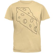 Halloween Swiss Cheese Food Costume Mens T Shirt Yellow Haze X-LG