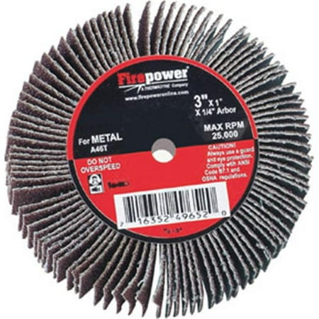 

Firepower 1423-2157 Flap Wheel 2 x 1 x 0.25 in 80 Grit