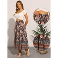 thumbnail image 2 of DARING DIVA Women's Boho Floral Casual Beach Flowy Maxi Skirt XS Dark Blue, 2 of 6