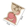 thumbnail image 2 of Wooden Busy Board Accessory for Toddler Early Teaching early educational Practical Skills Pink Hourglass, 2 of 9