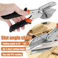 thumbnail image 3 of Miter Shears Adjustable 45-135° Sharp Trunking Shears Multi Angle Miter Scissors with 10 Blades for Cutting Wood PVC, 3 of 10
