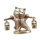 thumbnail image 5 of Figura decorativa de gato de la de latón, escultura en miniatura coleccionable decorativa, estatua de gato de la para el escritorio del, 5 of 9
