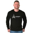 thumbnail image 5 of Space Force Logo US Military USSF Long Sleeve TShirt Men Women Brisco Brands M, 5 of 6