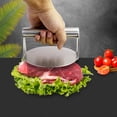thumbnail image 4 of Prensa para hamburguesas JM Kit de 2 piezas de acero inoxidable, 4 of 5