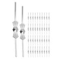thumbnail image 1 of Miangastore Crystal Bow Tie Clips Butterfly Shape 200Pcs 1.3X0.2X0.04In, 1 of 9
