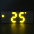 thumbnail image 6 of Digital Alarm Clock Adjustable Brightness Bright Yellow Number Desktop LCD Electronic Clock with Temp Display, 6 of 8