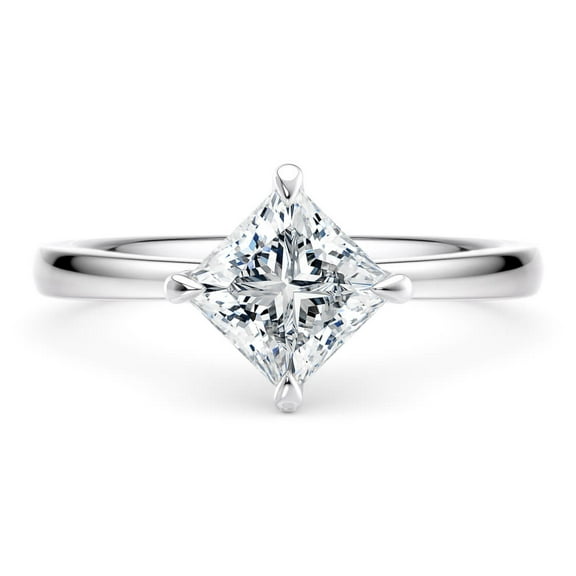 Timeless 1.5 Ct Moissanite Solitaire Ring with Hidden Halo – 925 Sterling Silver for Women