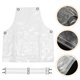 thumbnail image 5 of Peinado delantal delantal de barbero ajustable delantal transparente para pintura de cocina de cocina, 5 of 6