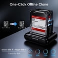 thumbnail image 2 of Estación de acoplamiento de disco duro WAVLINK de doble bahía USB 3.0 a SATA, 2 of 6