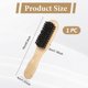 thumbnail image 2 of Cepillo de cerdas de jabalí para un peinado suave y control del encrespamiento con mango ergonómico de madera de haya., 2 of 5