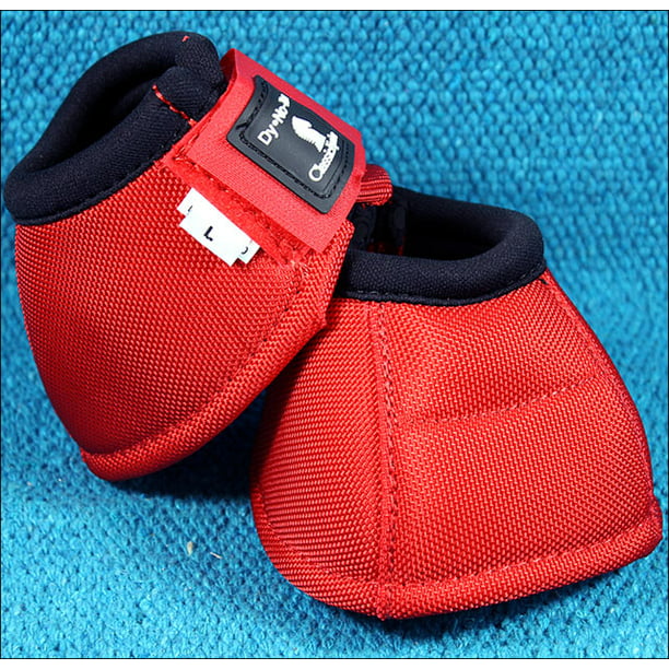 RED CLASSIC EQUINE NO HORSE NO TURN BELL BOOTS PAIR - Walmart.com ...