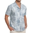 thumbnail image 4 of GIRUNS Men's Hawaiian Beach Short Sleeve Button Down Shirt Tropical Cuban Collar Casual Shirt, 4 of 9