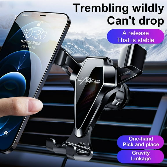 Naierhg Sensor Car Phone Holder 360 Degrees Rotation ABS Smartphone Car Phone Mount for SUV