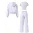 thumbnail image 6 of Coerni Boys Girls Sweatsuit Set 2 Piece Fleece Zip Up Hoodi𝐞+Jogger Sweatpants Cozy Activewear for Kids Fall Winter Clothes Suit, 6 of 7