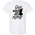 thumbnail image 3 of Inktastic Hunting Girls Hunt Too Only Prettier with Doe and Arrow T-Shirt, 3 of 5