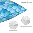 thumbnail image 3 of Fish Scale Pattern Throw Pillow Cases Decorative Cushion Covers for Living Room Bed Sofa Couch 18x18, 3 of 6