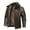 Brown, variant on Men's Winter Plus Velvet Leather Jacket with Solid Color Design, Casual Style for Cold Weather Outings, Holiday Events, and Everyday Wear,Brown,3XL