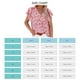 thumbnail image 5 of Blusas de mujer Casual Boho Estampado floral Cuello en V Manga corta Camisas sueltas elegantes Tops Rojo M, 5 of 5