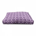 thumbnail image 4 of Mauve Pet House, Gradient and Geometric Circular Pattern with Inner Lines and Ring Balls Digital Graphic, Outdoor & Indoor Portable Dog Kennel with Pillow and Cover, 5 Sizes, Purple, by Ambesonne, 4 of 5