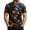 Orange, variant on CONFREE Halloween Mens Short Sleeve Tshirts Crew Neck Skeleton Graphic Lightweight Hallowmas T-Shirts for Men