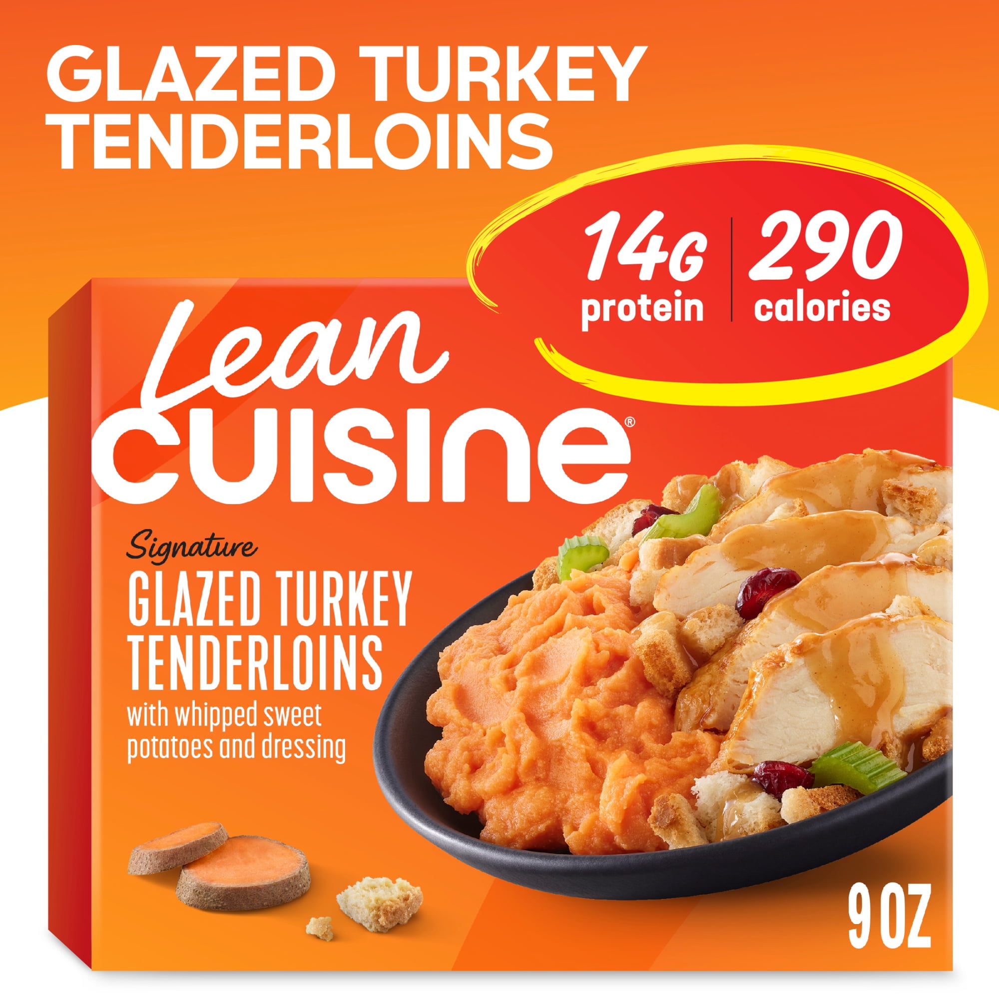 Lean Cuisine Turkey Tenderloins Microwave Meals for Lunch or Dinner, 9 oz (Frozen)