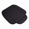 thumbnail image 2 of Deago Car Seat Cover, Edge Wrapping Car Interior PU Leather Car Seat Cushions Protector Front Car Seat Covers, Single Seat Cushion Cover Pad Mat for Auto Four-door sedan & SUV Driver (Black), 2 of 6