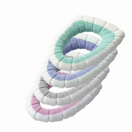 PlushGuard Bathroom Seat Cushion Set - 4pcs Thicken Tet Pad with Cute Creative Design