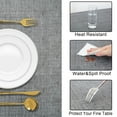 thumbnail image 5 of 90 Inch Stain & Wrinkle Resistant Washable Polyester Tablecloth, Decorative Table Cover for Dining Table, Parties, Weddings & Daily Use, 5 of 8