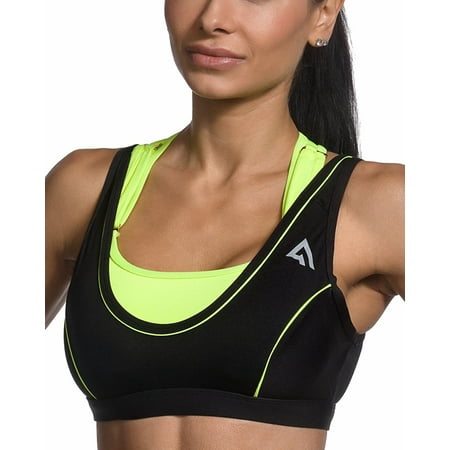 

Adjustable Sports Bra -Max Support Double Layer Wicking Microfiber -Active1st