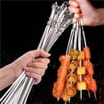thumbnail image 2 of 10/20/30/Pcs Brochettes Réutilisables en Acier Inoxydable - Parfaites pour le Camping en Plein Air et les Fêtes de Grillades en Intérieur!, 2 of 7
