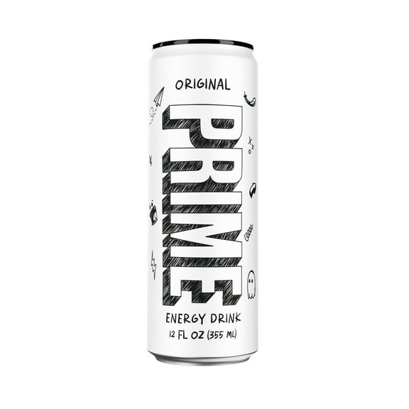 Prime Sugar Free Energy Drink, Original, 12 fl oz, Can, 200mg Caffeine